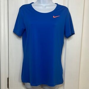Nike Blue Dri Fit Short Sleeve Athletic T-Shirt